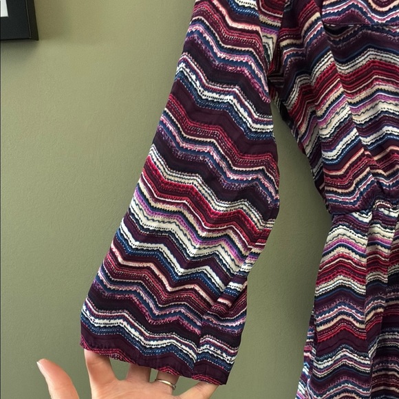 Rue21 Blue and Purple Long Sleeve Sweater Dress - Picture 7 of 15